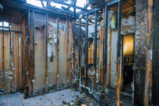 Professional Emergency Fire Cleanup technician working in Locust, NC
